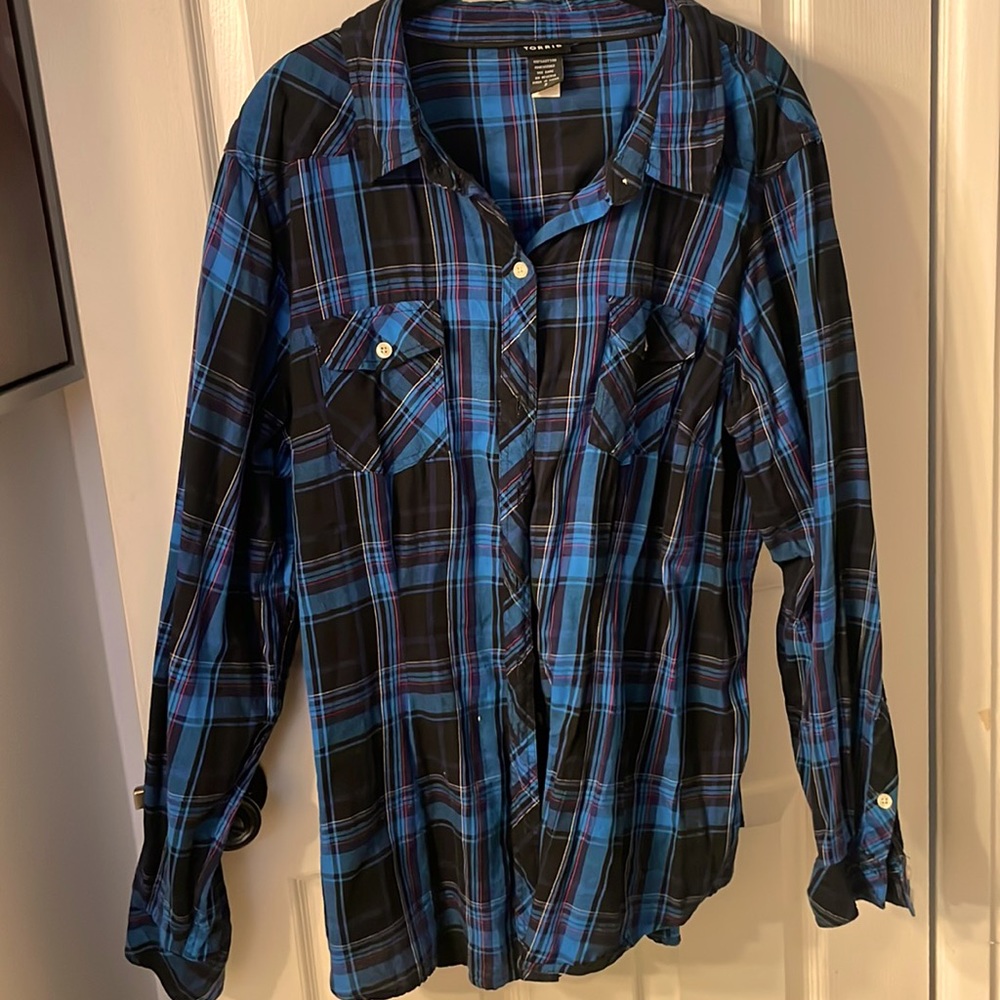 Torrid fitted flannel